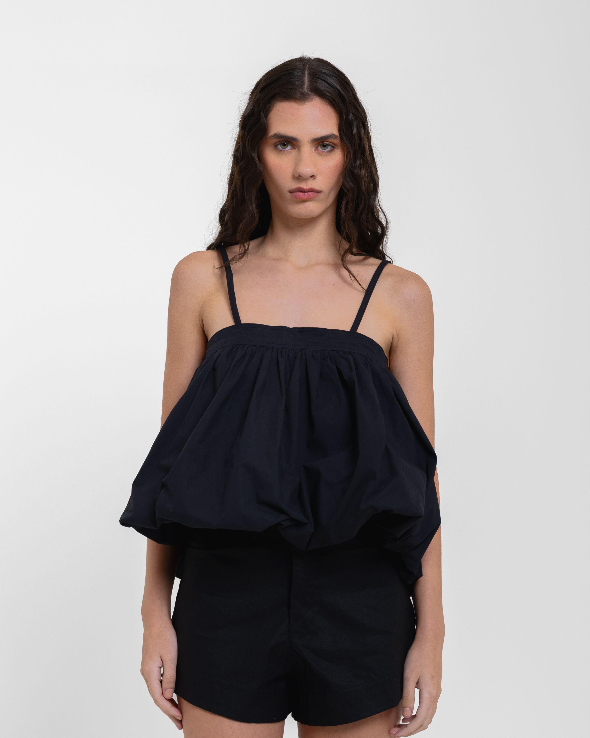 BLUSA MAFE TRICOLINE TREVISO - PRETO