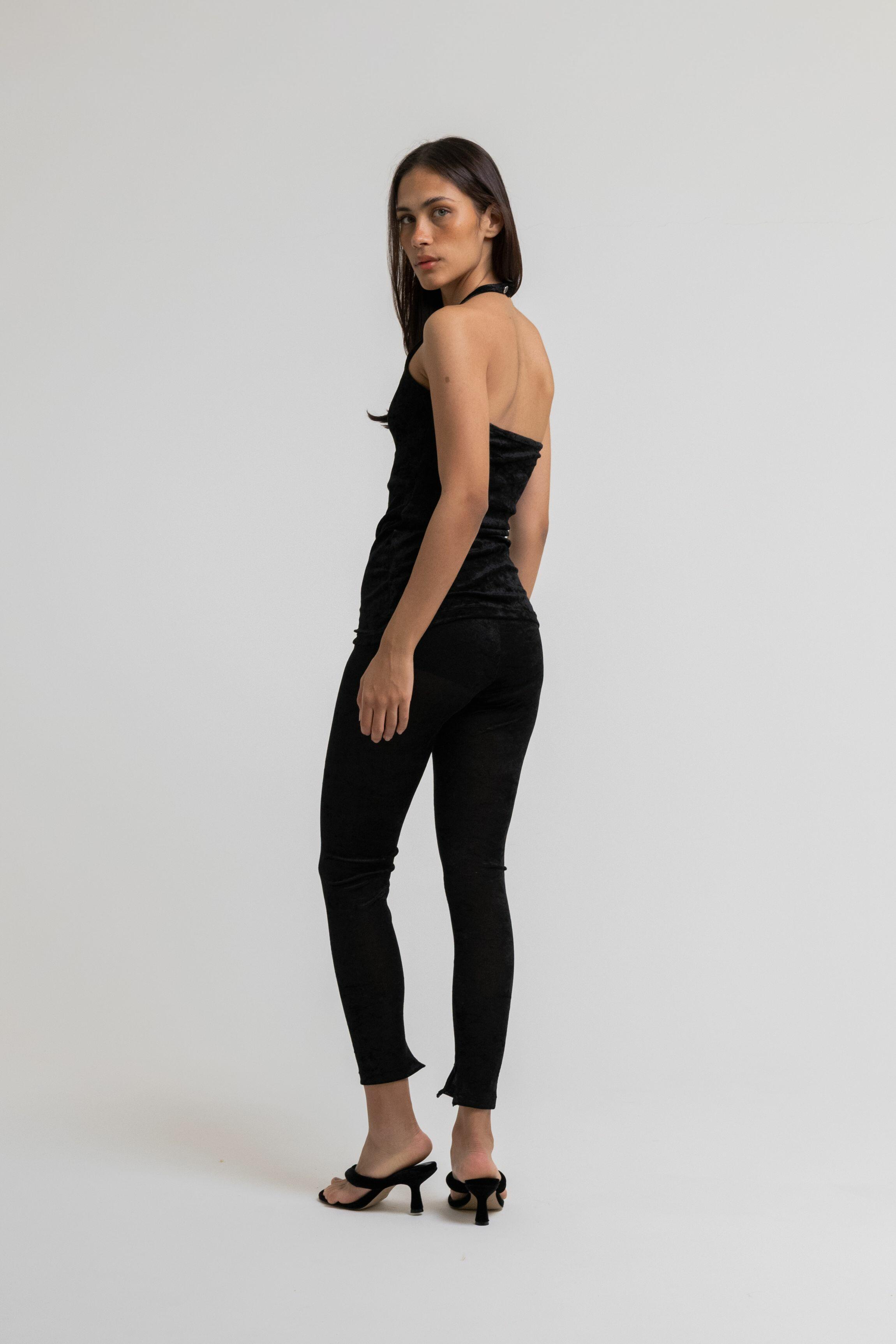 CALÇA LEGGING TULE VELVET PRETO