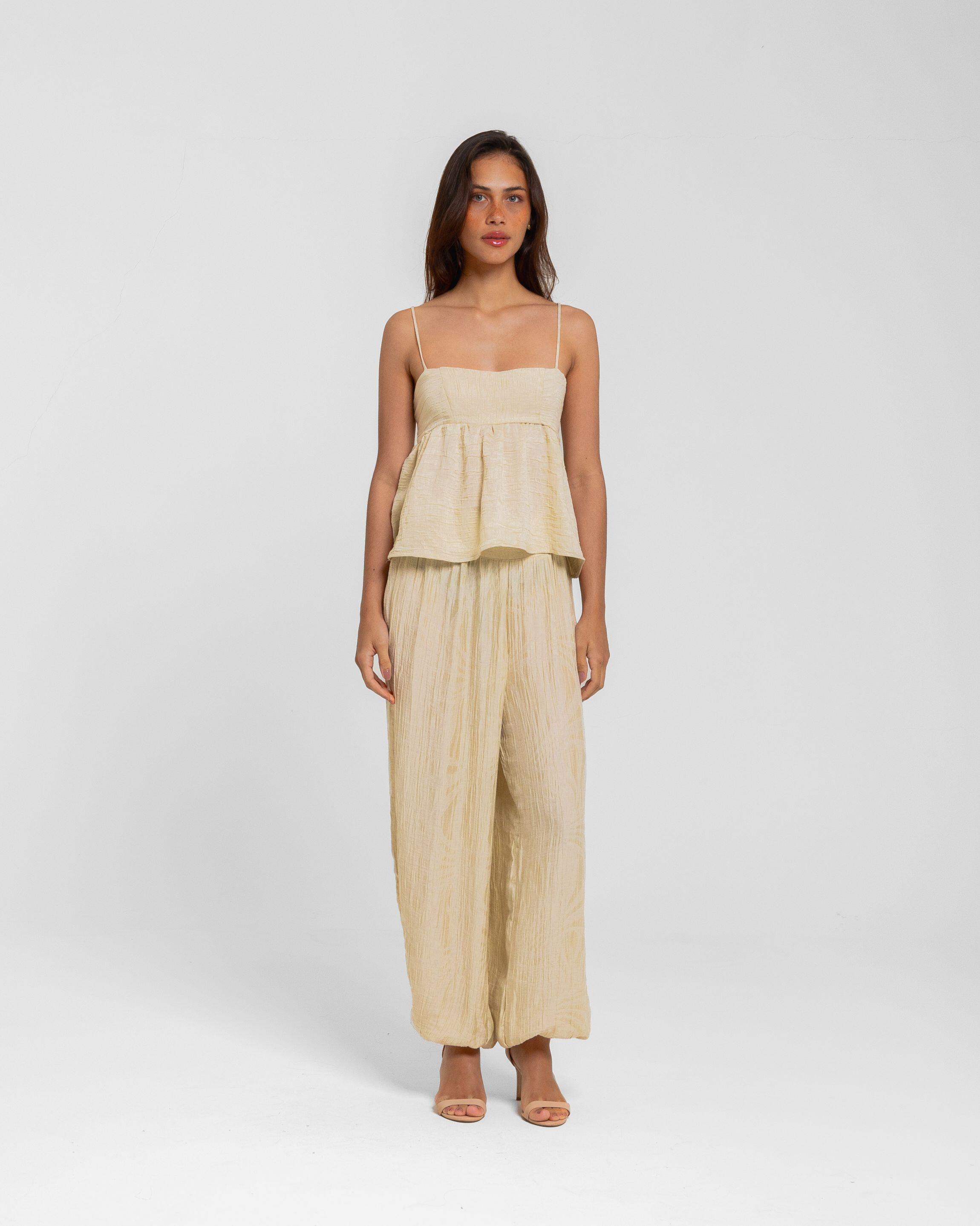CALÇA BLOOMER JUSTINE OFF WHITE