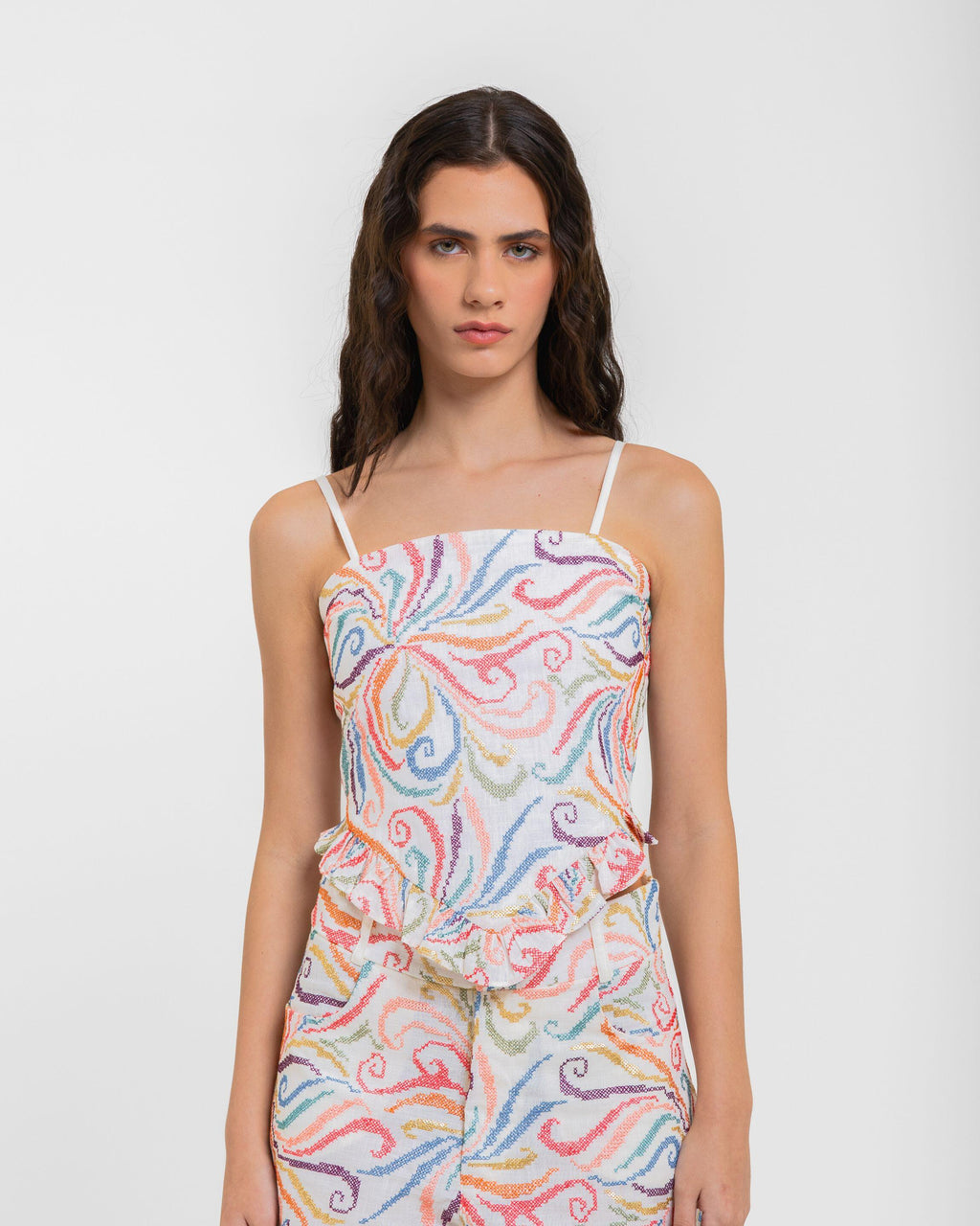 BLUSA JENNE BABADO KAMADEVA - OFF WHITE