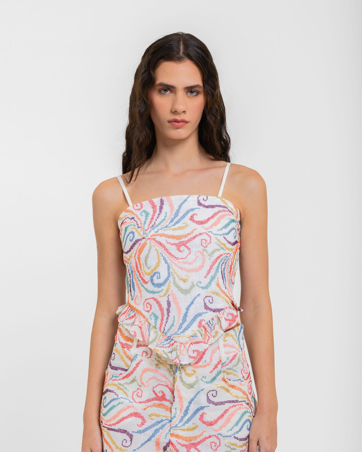 BLUSA JENNE BABADO KAMADEVA - OFF WHITE