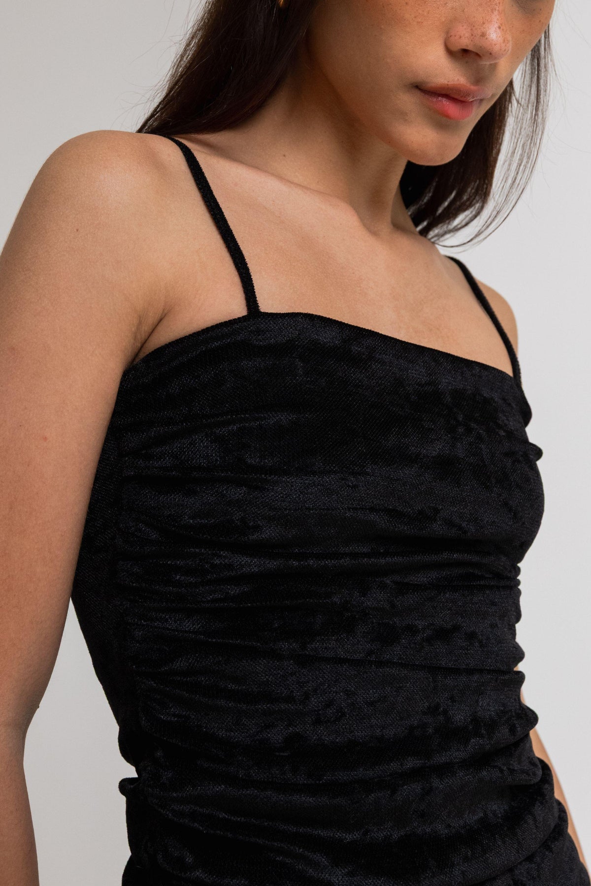 BLUSA PALOMA TULE VELVET PRETO