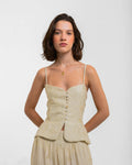 BLUSA CLARISSE JUSTINE OFF WHITE