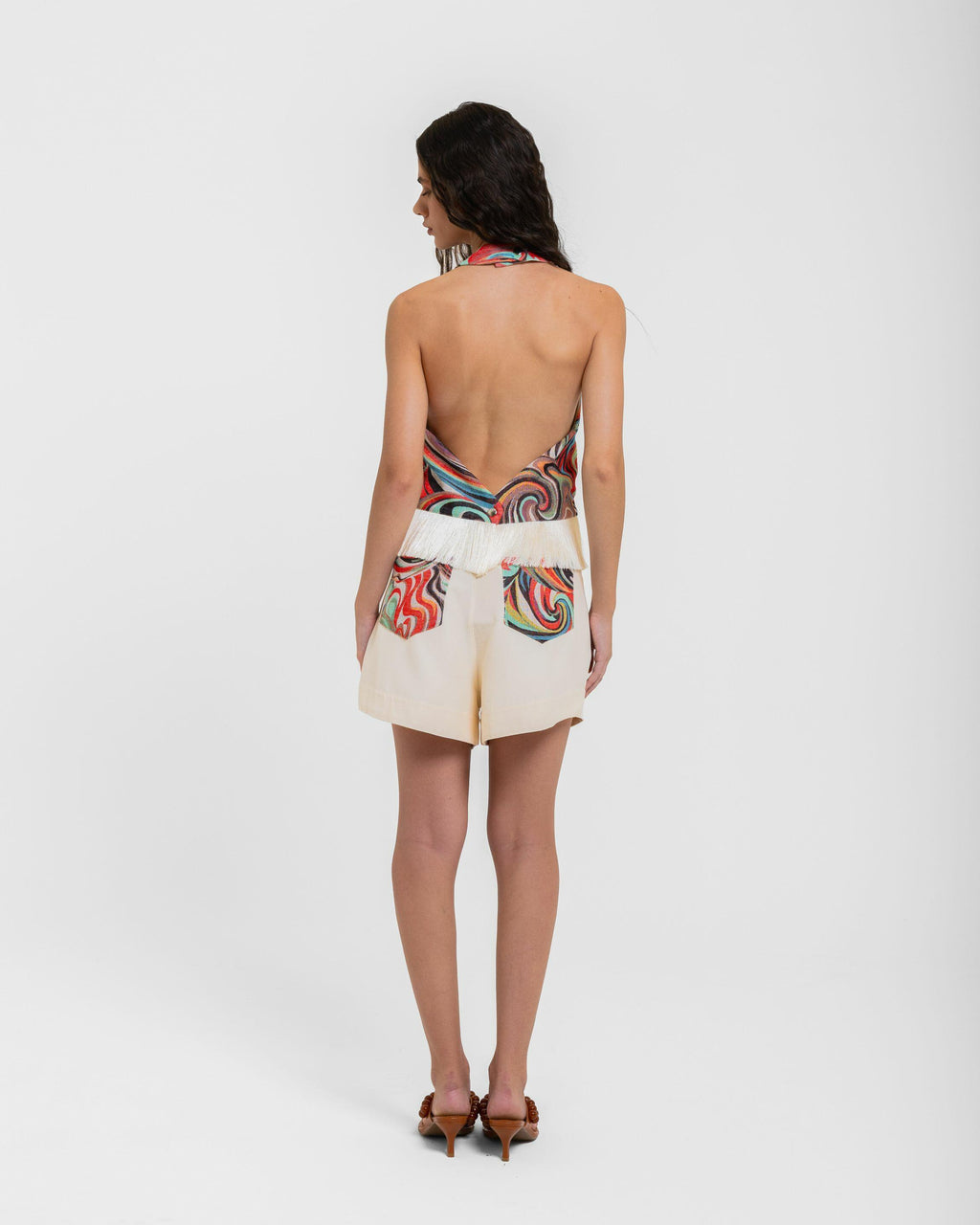SHORT EVASE GENEBRA - OFF WHITE