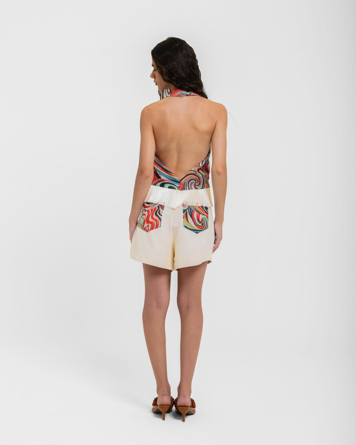 SHORT EVASE GENEBRA - OFF WHITE