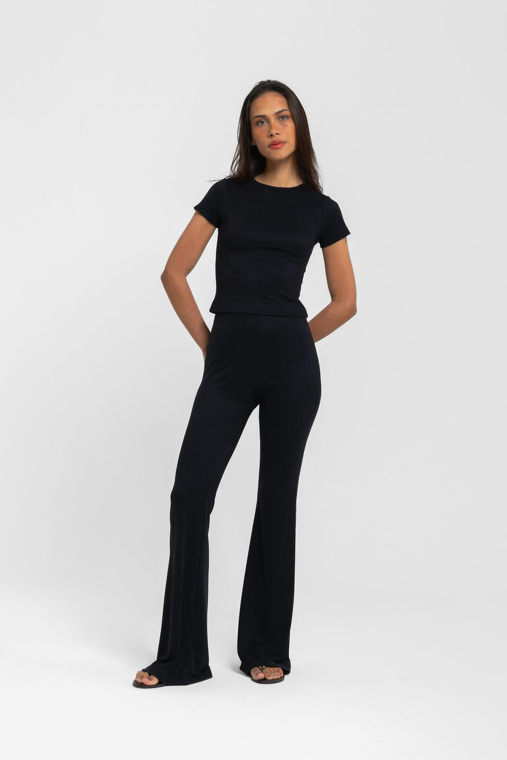 CALÇA FLARE LUSH PRETO