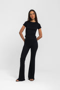 CALÇA FLARE LUSH PRETO