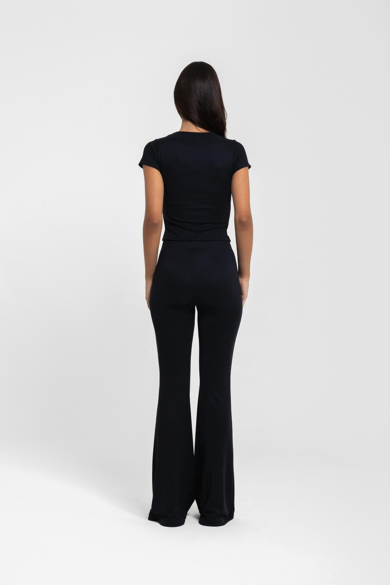 CALÇA FLARE LUSH PRETO