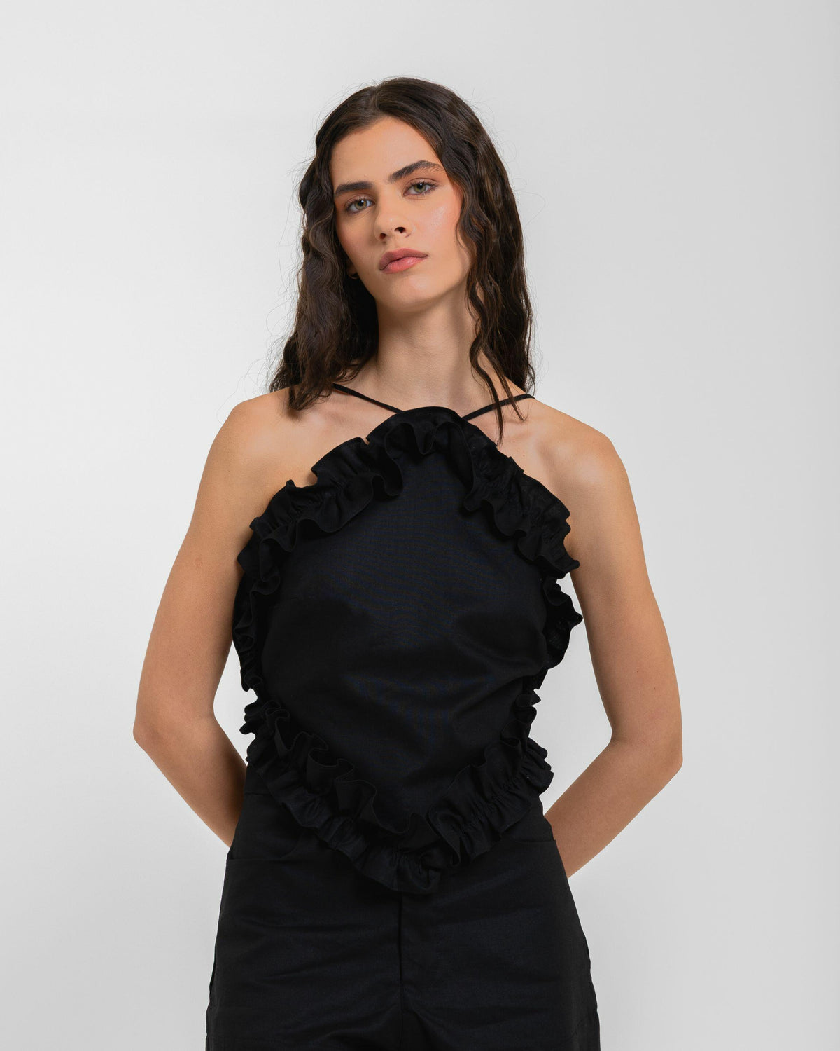 BLUSA IRIS GALLI - PRETO