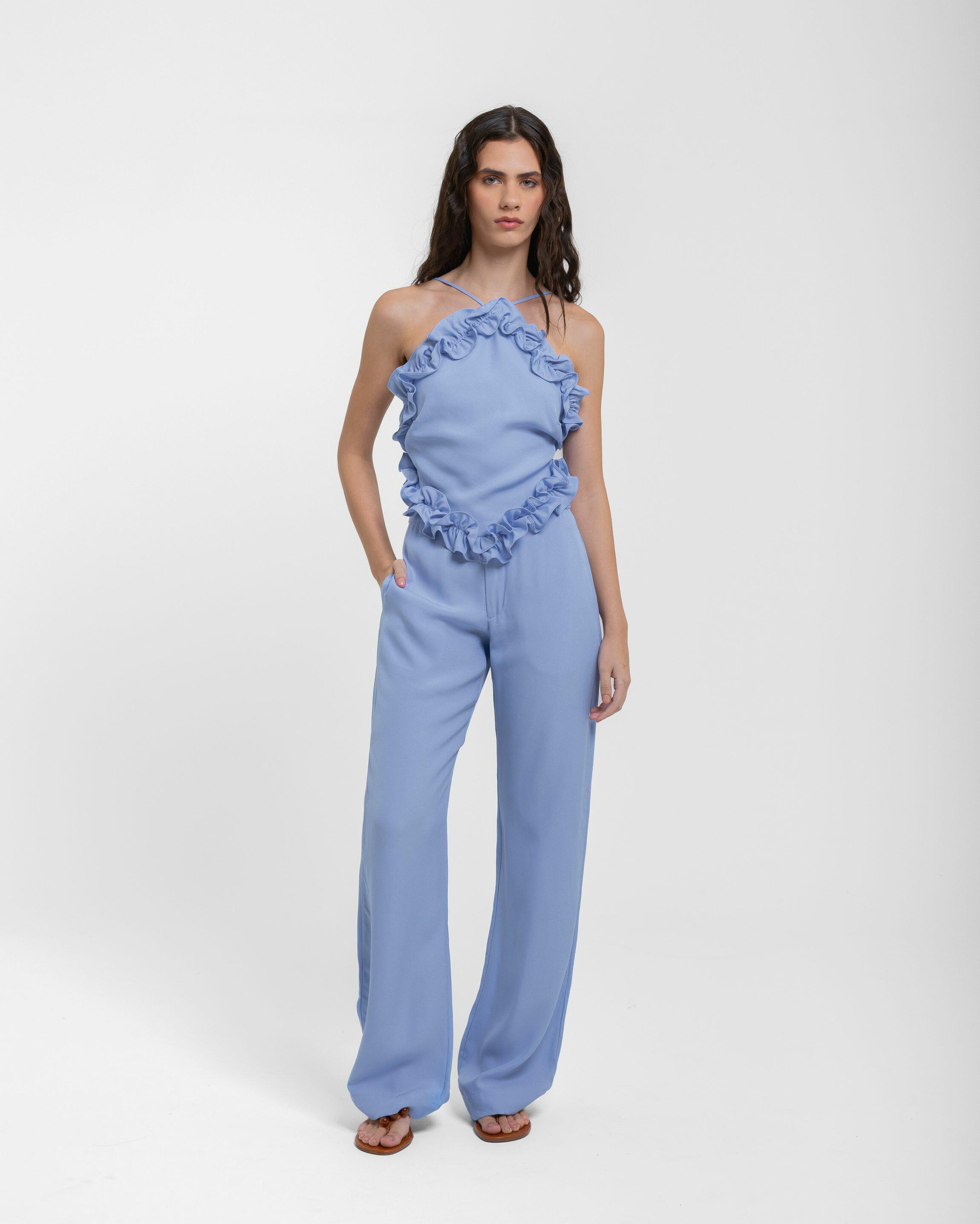 CALÇA BETA ALBANI - AZUL