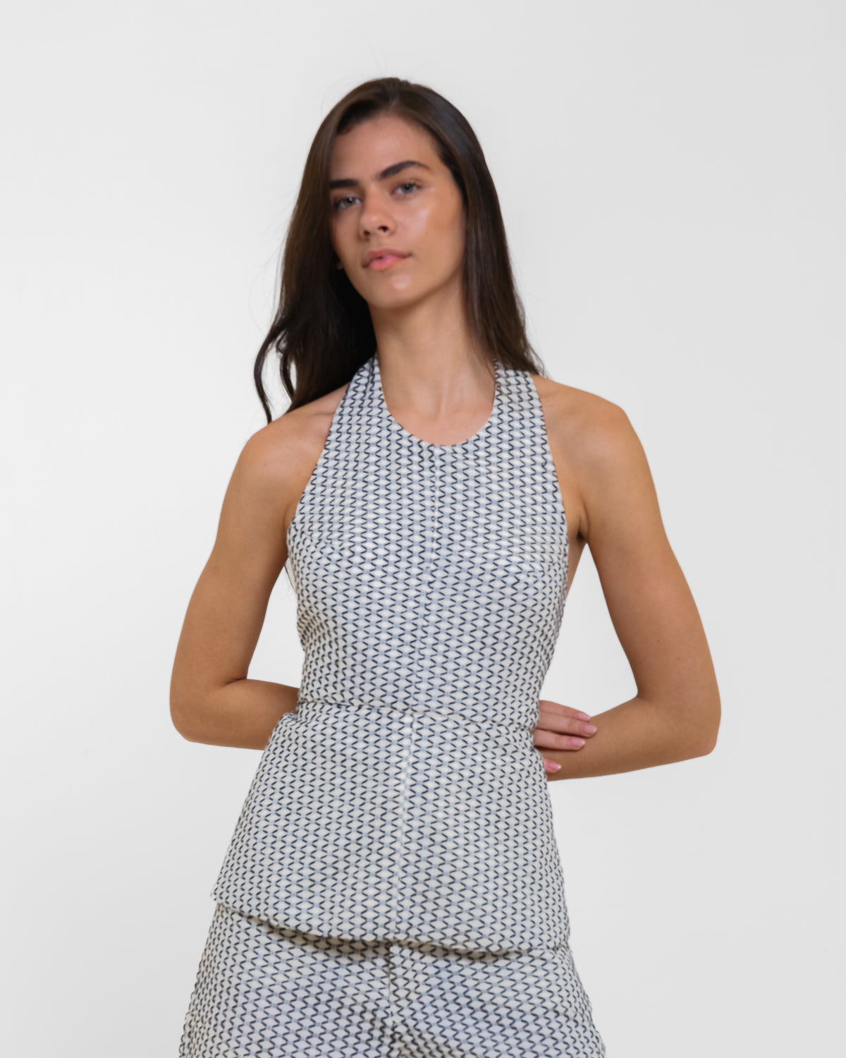 BLUSA GIGI PIRARUCU MESCLA PRETO