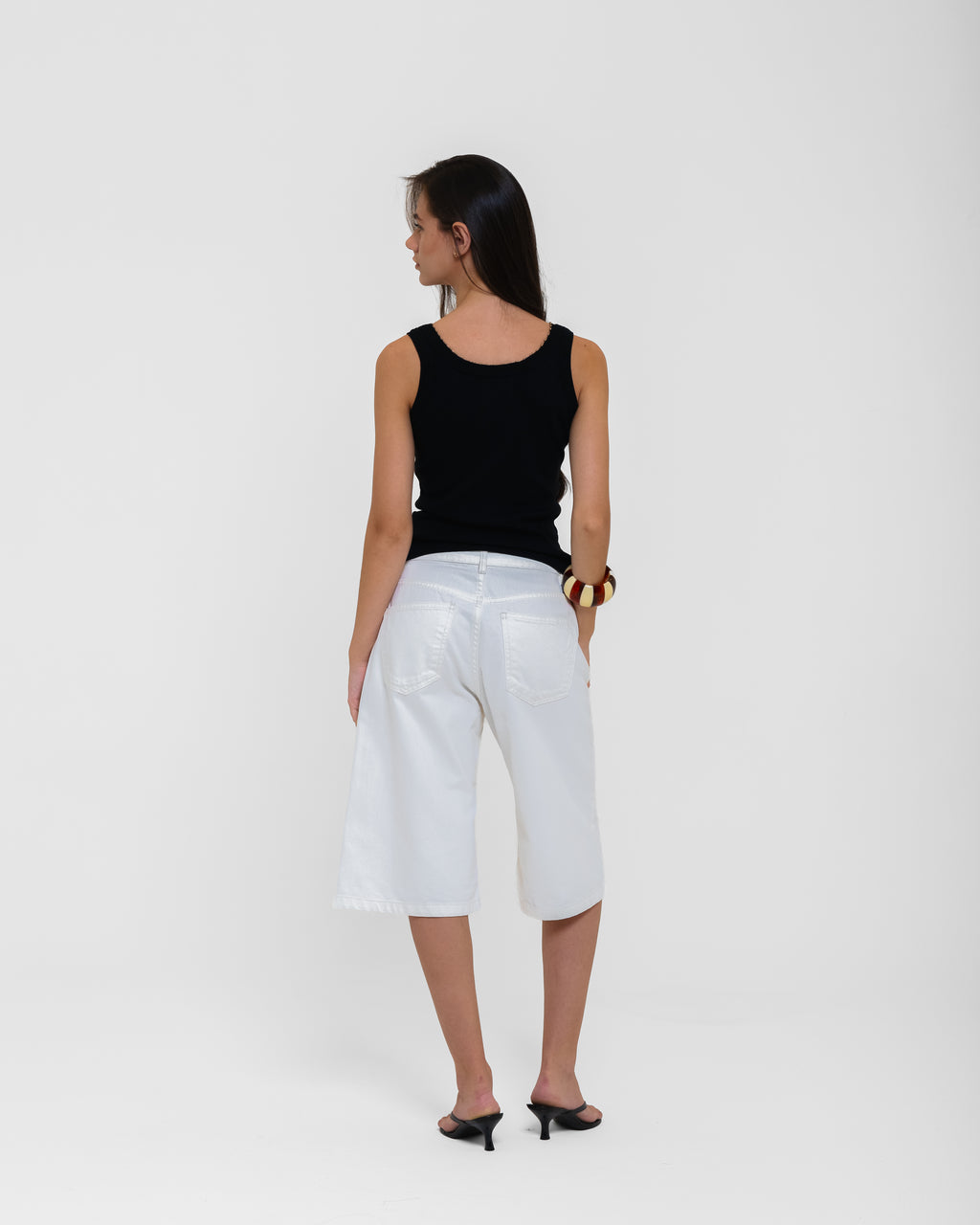 BERMUDA JULIA SARJA OFF WHITE