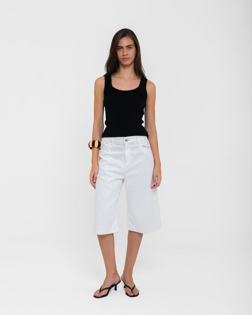 BERMUDA JULIA SARJA OFF WHITE